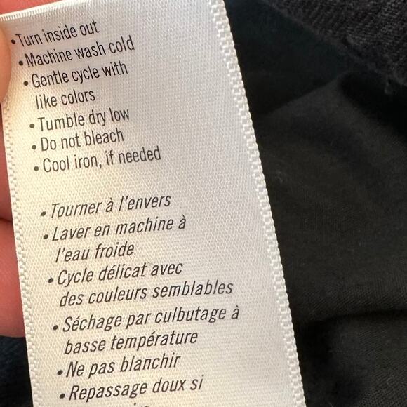 PAIGE Black Denim Overalls 24 Preppy 90s - Picture 9 of 16